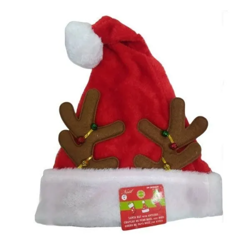 gorro reno c/ luz nov