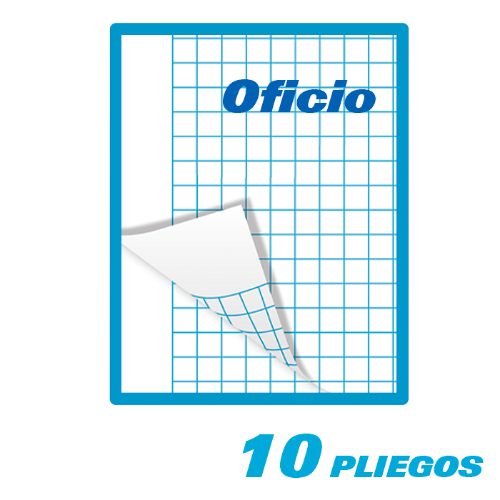 hojas cuadriculadas oficio julio