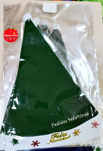 gorro verde navidad pana nov