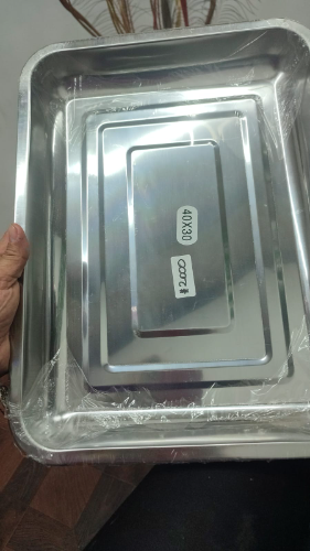 BANDEJA ACERO INOX 40x30