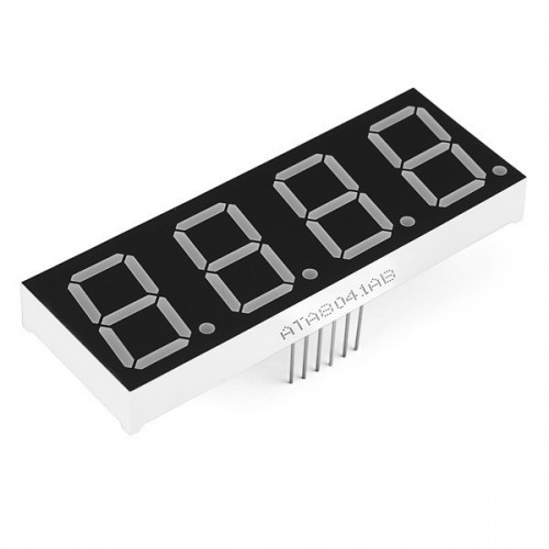 Display catodo comun 4 digitos 12 pines