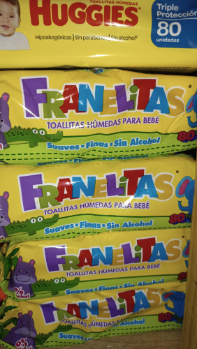 Toalla húmedo Franelita