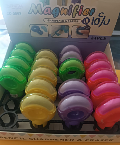 Sacapuntas y borrador