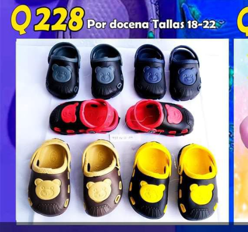 caite hule para niños ositos18-22