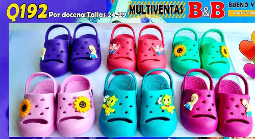 caite hule para niñas 24-29