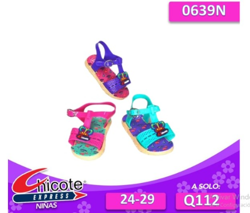 caite para niña con cincho 25-30