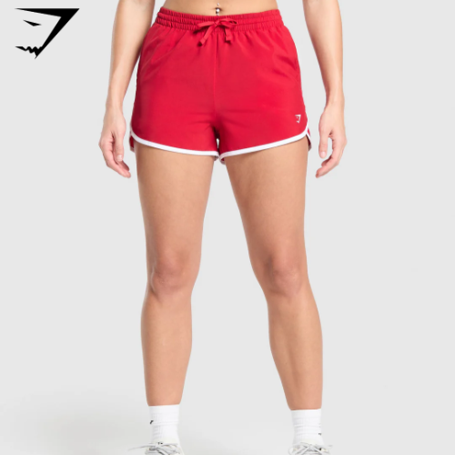 Preventa Training Contrast Loose Shorts 2.5" - Carmine Red(M)