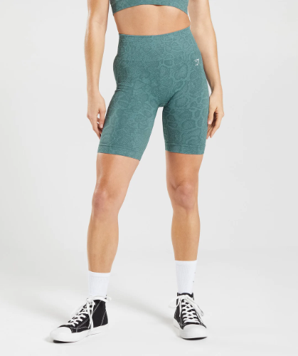ADAPT ANIMAL SEAMLESS CYCLING SHORTS iceblue(S)