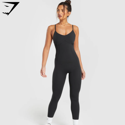 Strappy All in One Full length - Black(S)