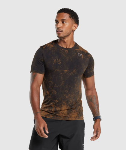 WASHED SEAMLESS T-SHIRT black(S)