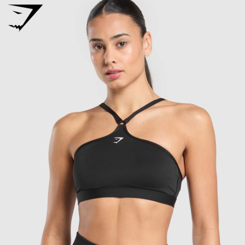 Preventa Halter Neck Sports Bra - Black(S)