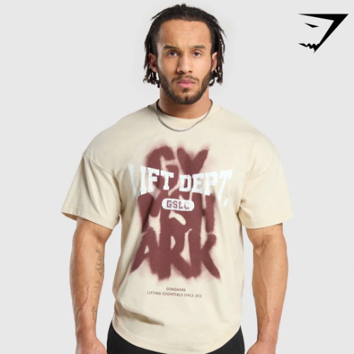 Lifting Dept Graffiti T-Shirt - Ecru White(L)