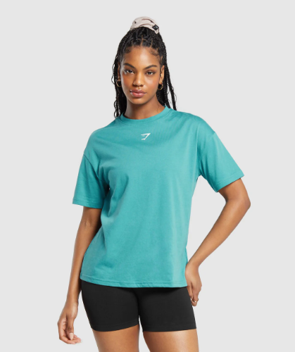 GS Power Oversized T-Shirt - Bondi Teal(M)