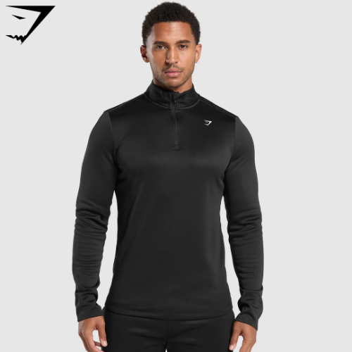Training 1/4 Zip - Black(S)
