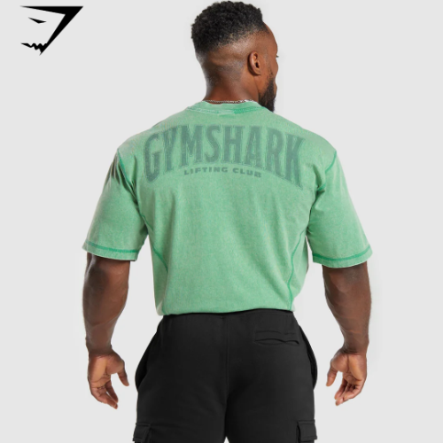 Heritage Washed T-Shirt - Lagoon Green(XL)