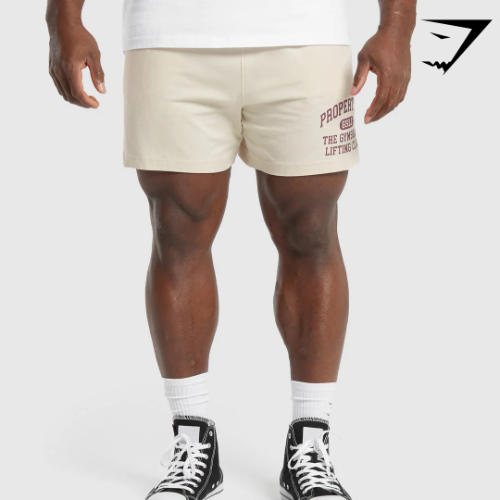 Lightweight Jersey Shorts - Ecru White(L)