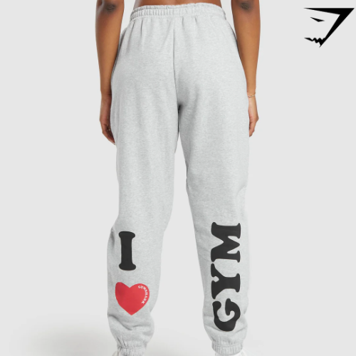 I Heart Gym Joggers - Light Grey Core Marl(S)