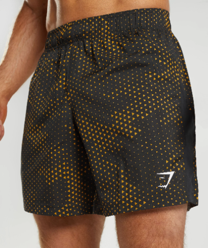 SPORT SHORTS yellow print(S)