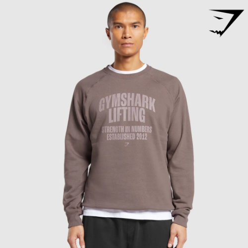 Gymshark Lifting Crew - Walnut Mauve(M)