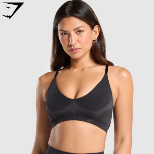 Blur Seamless Bralette - Black/Asphalt Grey(XS)