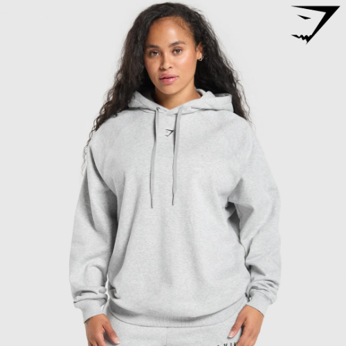 Bulking Season Brushed Hoodie - Light Grey Marl(XS)