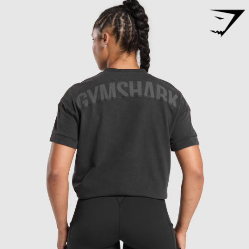 Elevated Gymshark Power T-Shirt - Black(XS)