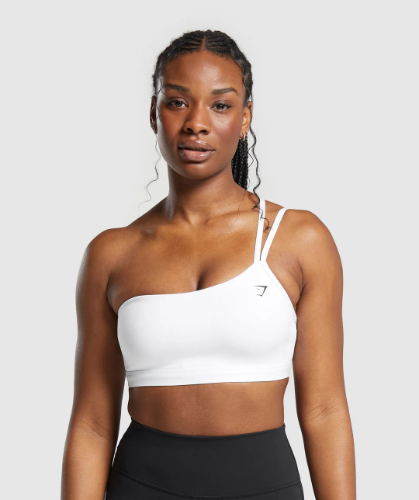 Preventa One Shoulder Sports Bra - White(S)