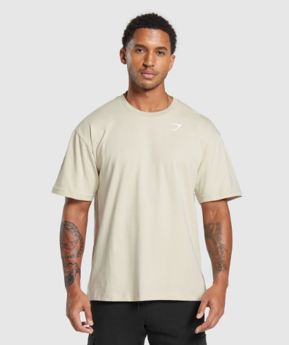 Essential Oversized T-Shirt - Pebble Grey(M)