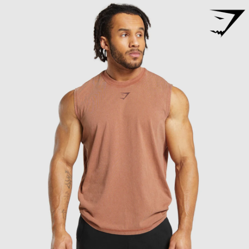 Heritage Washed Cut Off Tank - Canyon Brown(L)