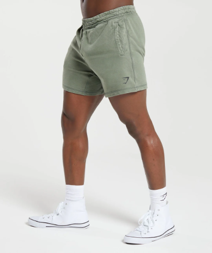 POWER WASHED HERITAGE SHORTS 5"(M)