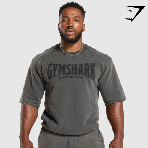Heritage Washed Short Sleeve Crew - Onyx Grey(M)