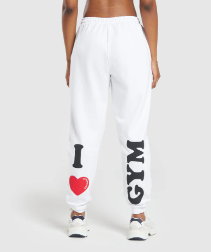 I HEART GYM JOGGERS white(XS)