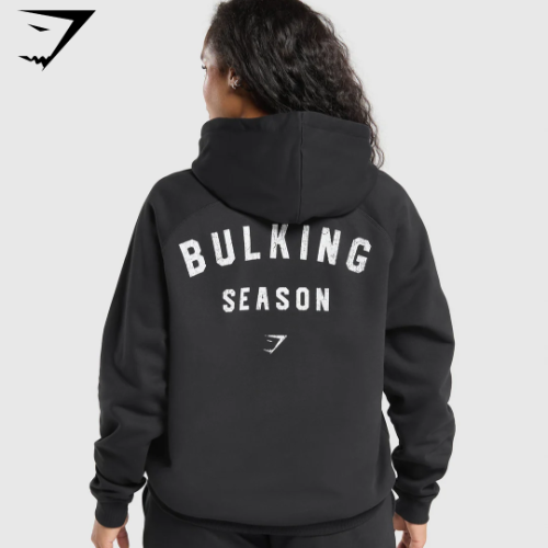Bulking Season Brushed Hoodie - Black(M)