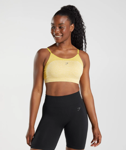 FLEX SPORTS BRA yellow marl(S)
