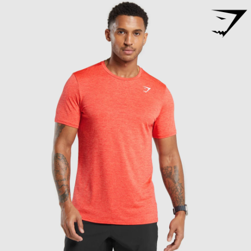 Arrival Marl T-Shirt - Pow Red/Wannabe Orange Marl(XL)