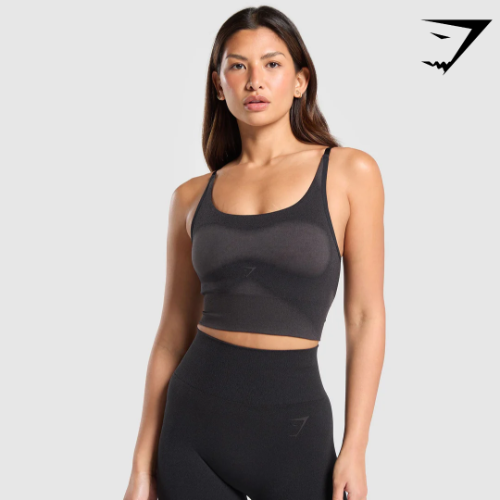 Blur Seamless Cami - Black/Asphalt Grey(S)