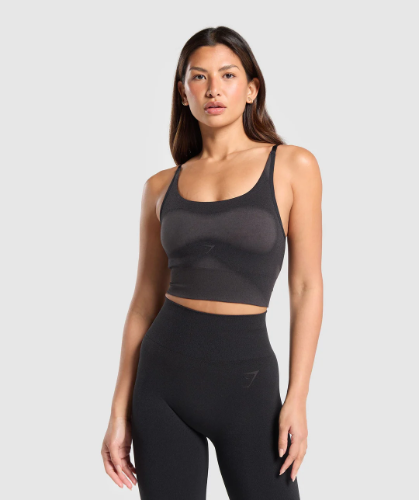 Blur Seamless Cami - Black/Asphalt Grey(XS)