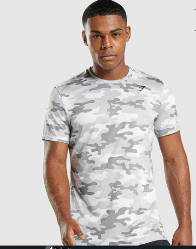 ARRIVAL T-SHIRT white camo(S)
