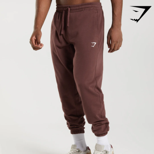 Essential Oversized Joggers - Cherry Brown(M)