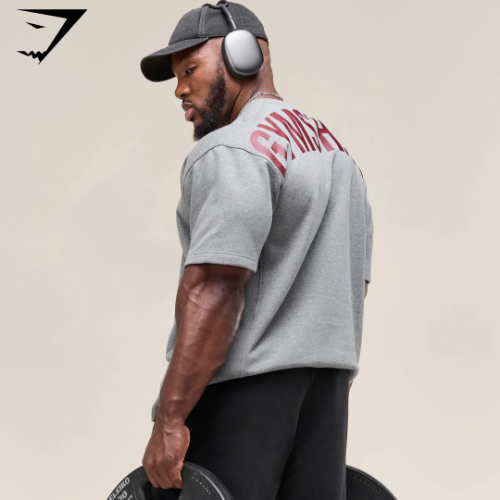 Power Short Sleeve Crew (S) - Charcoal Core Marl