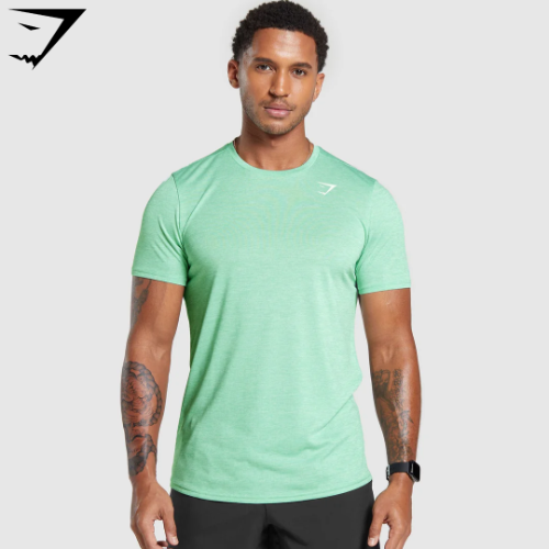 Arrival Marl T-Shirt - Lido Green/White Marl(XL)