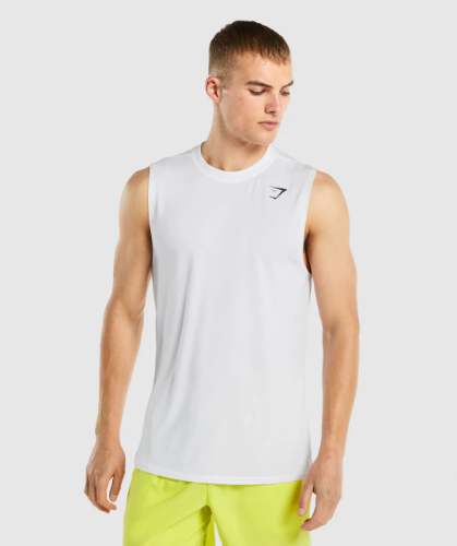 ARRIVAL SLEEVELESS T-SHIRT white(M)
