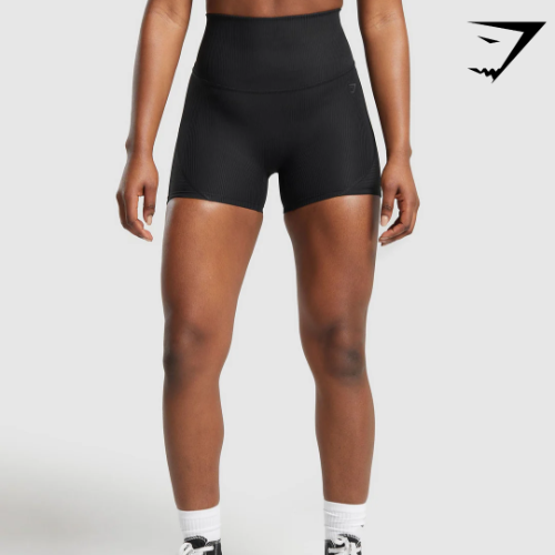 Ribbed Shorts - Black(S)