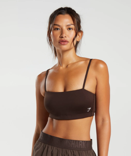 BANDEAU SPORTS BRA brown(M)