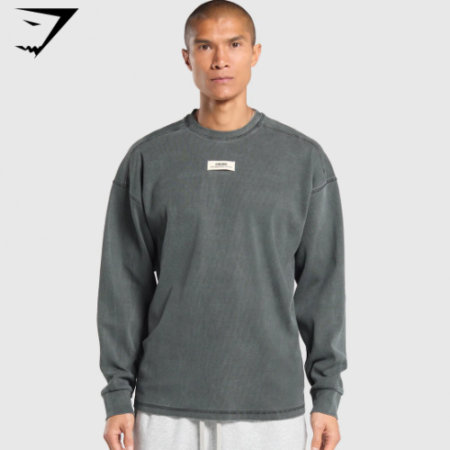 Heavyweight Rib Crew - Asphalt Grey(XS)
