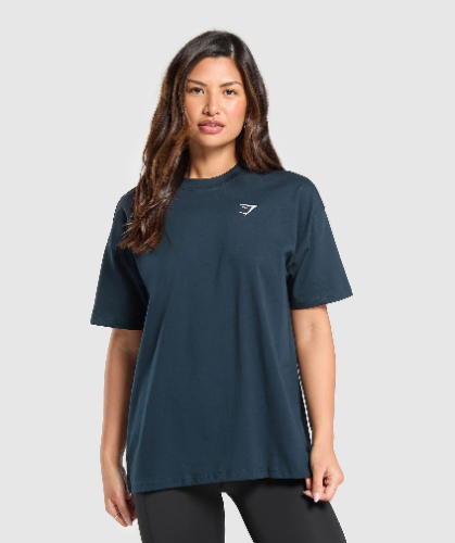 Training Oversized T-Shirt - Blue(S)