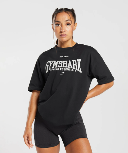 Lifting Essentials Oversized T-shirt - Black(S)