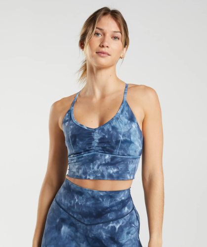 ELEVATE LONGLINE SPORTS BRA blu spray(S)