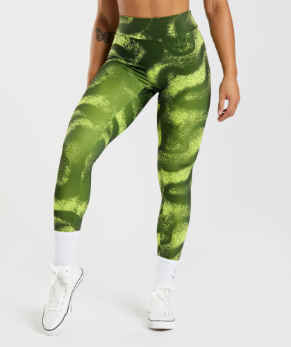 GS POWER LEGGINGS moss olive(S)