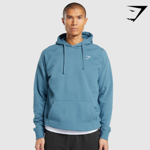 Crest Hoodie - Faded Blue(L)